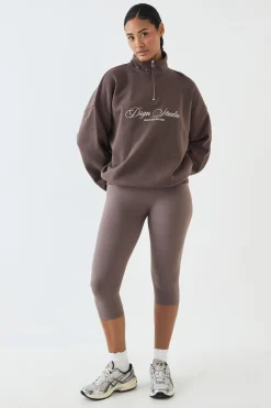 Sweat-shirt Oversize À Fermeture Éclair Quart Dsgn Studio Health & Wellness