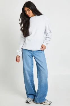 Sweatshirt Oversize Grande Taille À Coutures Raglan