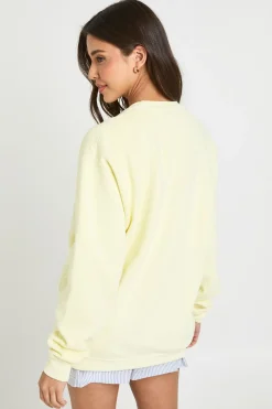 Sweat-shirt Oversize Imprimé Bondi Effet Délavé
