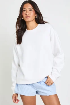Sweat-shirt Oversize Imprimé Just Married