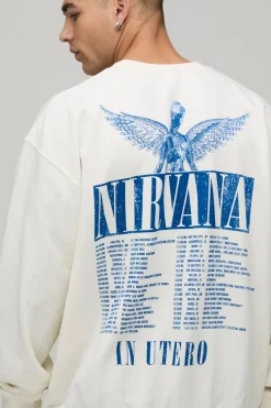 Sweat-shirt Oversize Imprimé Licence Nirvana