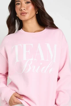 Sweat-shirt Oversize Imprimé Team Bride