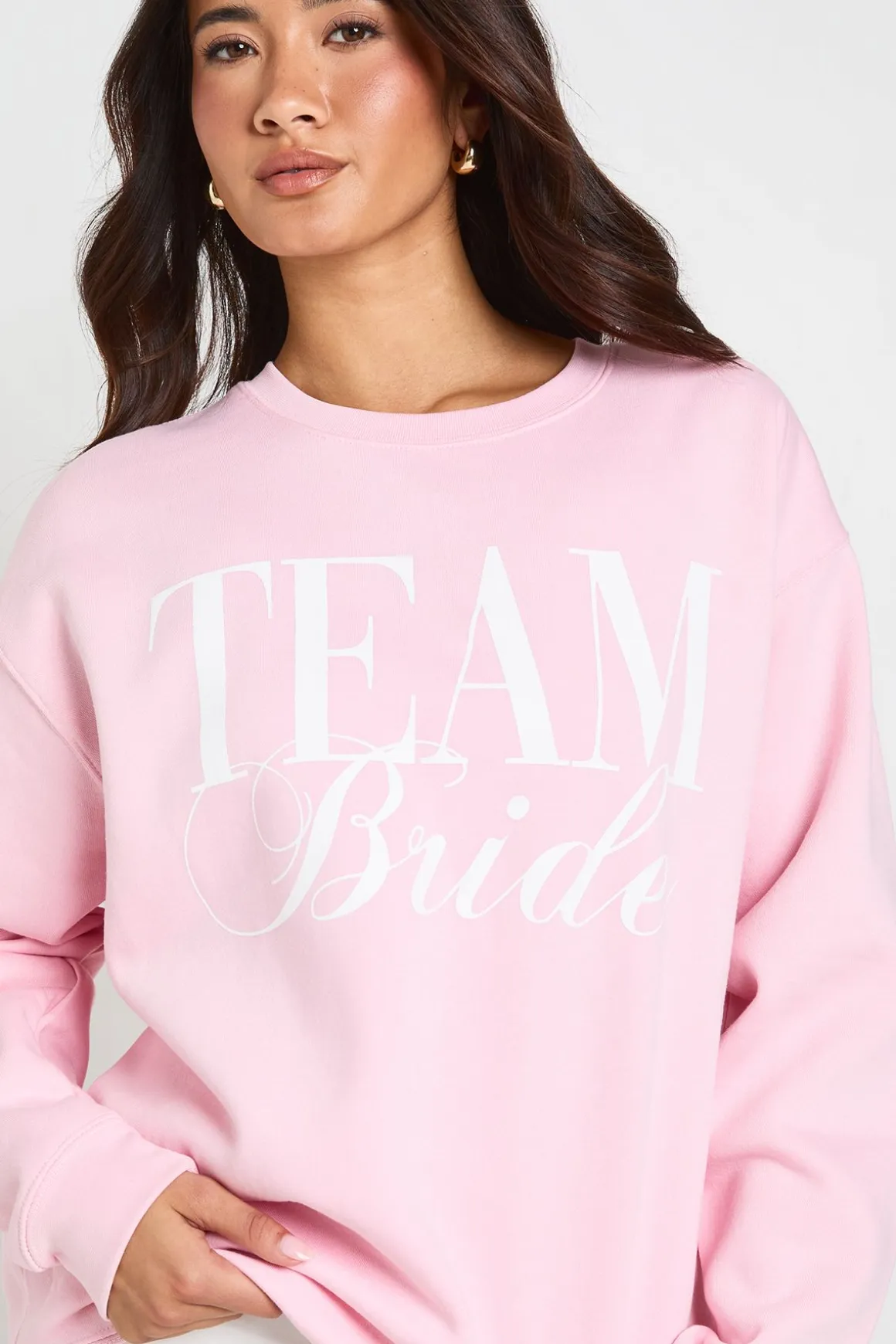 Sweat-shirt Oversize Imprimé Team Bride