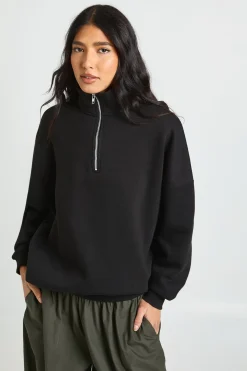 Sweat-shirt Oversize Tall Demi-zippé