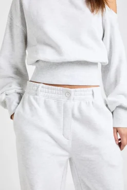 Sweatshirt Épaules Dénudées Taille Cintrée
