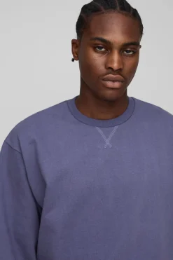 Sweat-shirt Premium Man Script Heavyweight surdimensionné et à la coupe boxy
