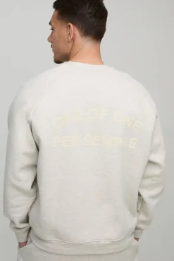Sweatshirt Raglan surdimensionné Per Sempre en tissu épais