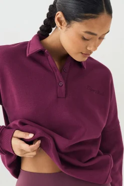 DSGN Studio Sweatshirt Rugby à Col Script<Femme Sweats À Capuche Et Sweatshirts|Dsgn Studio