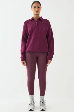 DSGN Studio Sweatshirt Rugby à Col Script<Femme Sweats À Capuche Et Sweatshirts|Dsgn Studio
