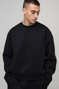 Sweat-shirt Scuba Collé Oversize Boxy