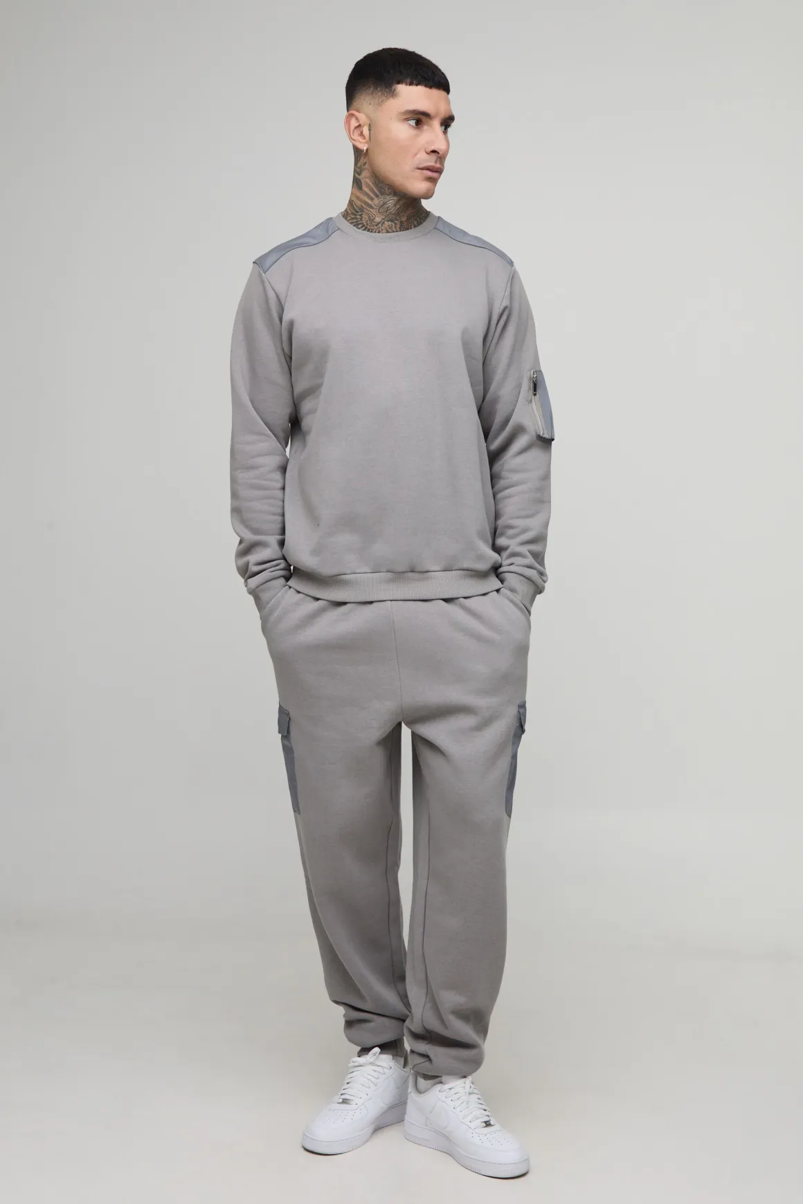 Sweat-shirt utilitaire, coupe Regular Fit, pour personnes de grande taille