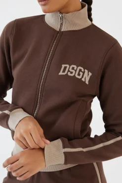 Sweat-shirt Zippé À Blocs De Couleur Dsgn Studio
