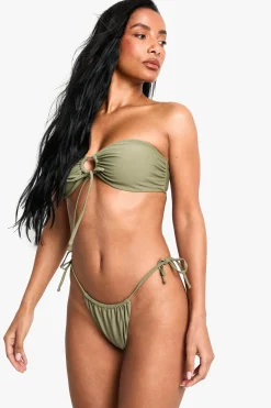 Swimwear Essentials : Culotte froncée à nouer sur le côté