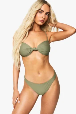 boohoo Swimwear Essentials Haut de Bikini Bandeau pour Poitrine Pleine<Femme Maillots De Bain|Tenues De Plage