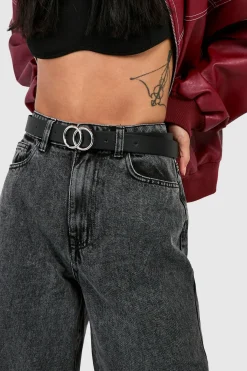 synthétique Ceinture Boyfriend à Double Anneau en synthétique