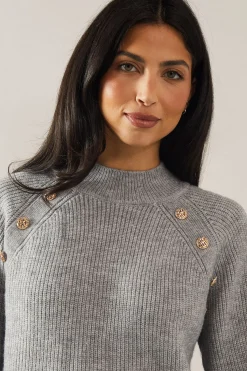 Wallis synthétiquell Boutonné Stitchy Petite Taille<Femme Pulls Et Gilets|Toutes Les Mailles