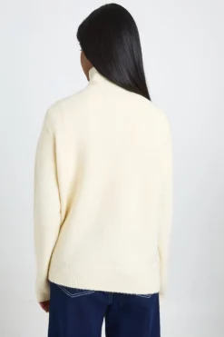 boohoo Synthétiquell Col Montant Avec Détail Bouton<Femme Pulls Et Gilets|Toutes Les Mailles