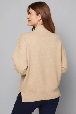 Wallis synthétiquell Col Montant à Détails de Coutures<Femme Pulls Et Gilets|Toutes Les Mailles