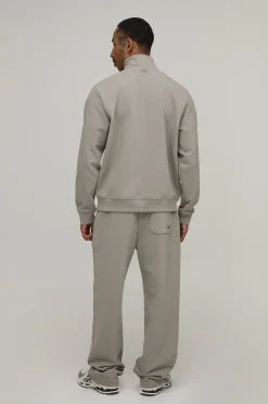 boohooMAN Synthétiquell Col Montant À Fermeture Éclair 1/4 Coupe Regular Poids Lourd<Homme Sweats À Capuche Et Sweatshirts|Sweats À Capuche Et Sweats