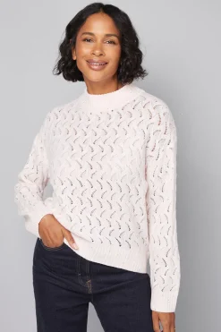 Wallis synthétiquell Col Montant Pointelle Pailleté<Femme Pulls Et Gilets|Toutes Les Mailles