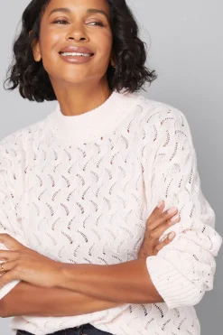 Wallis synthétiquell Col Montant Pointelle Pailleté<Femme Pulls Et Gilets|Toutes Les Mailles