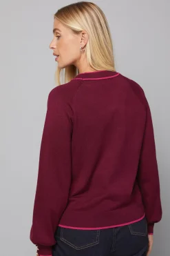 Wallis synthétiquell Col Nœud à Bords Contrastés Petite<Femme Pulls Et Gilets|Toutes Les Mailles