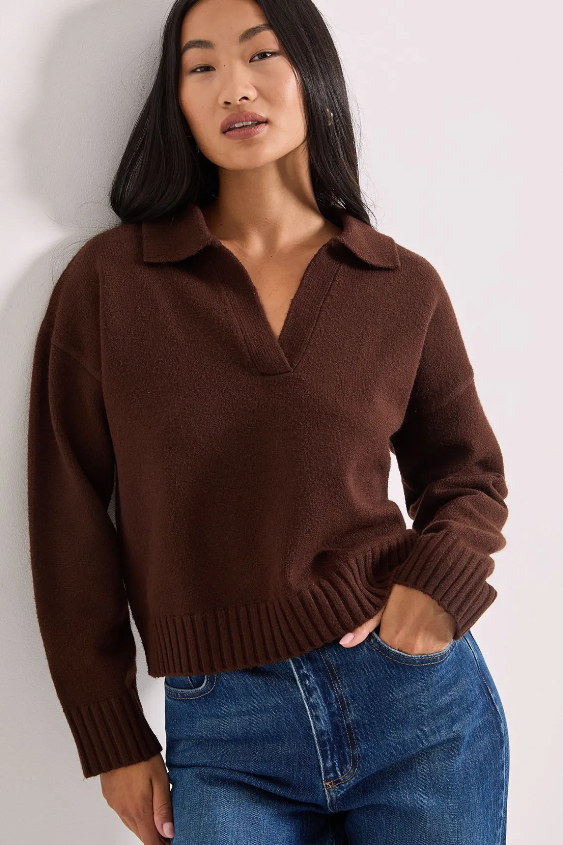 synthétiquell Col Polo Petite Taille