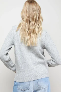 Oasis synthétiquell Col Rond à Détails Floraux et Épaules Côtelées<Femme Pulls Et Gilets|Toutes Les Mailles