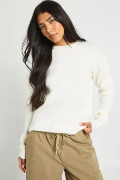 Synthétiquell Col Rond En Maille Pour Grandes Tailles
