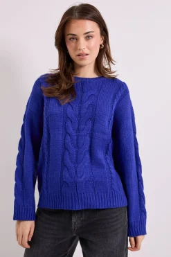 Dorothy Perkins synthétiquell Col Rond en Maille Torsadée<Femme Pulls Et Gilets|Toutes Les Mailles