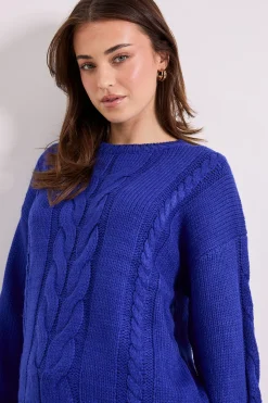 Dorothy Perkins synthétiquell Col Rond en Maille Torsadée<Femme Pulls Et Gilets|Toutes Les Mailles