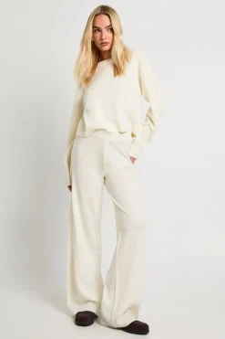 boohoo Synthétiquell Col Rond Et Pantalon Large<Femme Pulls Et Gilets|Toutes Les Mailles