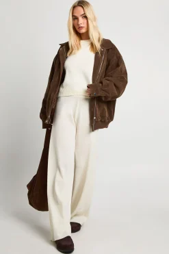 boohoo Synthétiquell Col Rond Et Pantalon Large<Femme Pulls Et Gilets|Toutes Les Mailles
