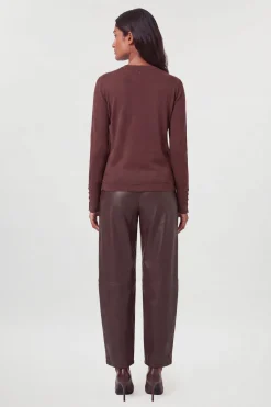 Synthétiquell Col Rond À Manches Longues Tricoté En Mélange De Viscose Forever
