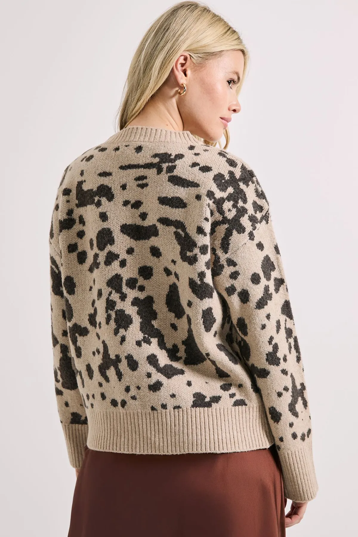 Dorothy Perkins synthétiquell Col Rond à Motif Animal Jacquard<Femme Pulls Et Gilets|Toutes Les Mailles
