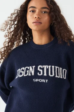 synthétiquell Col Rond Oversize Tricoté DSGN Studio