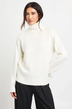 boohoo Synthétiquell Col Roulé En Maille<Femme Pulls Et Gilets|Toutes Les Mailles