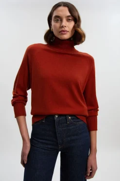 synthétiquell Col Roulé Oversize Mélange Cachemire