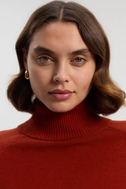 synthétiquell Col Roulé Oversize Mélange Cachemire