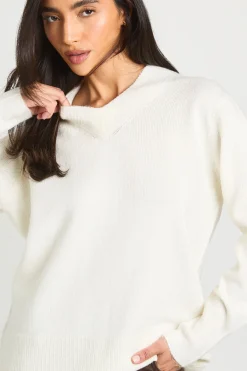 boohoo Synthétiquell Col V En Maille Douce<Femme Pulls Et Gilets|Toutes Les Mailles