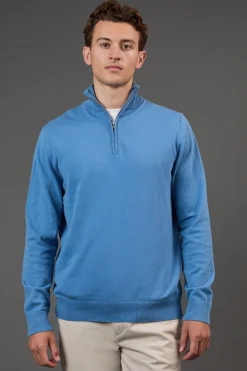 synthétiquell Col Zippé Riche en Coton