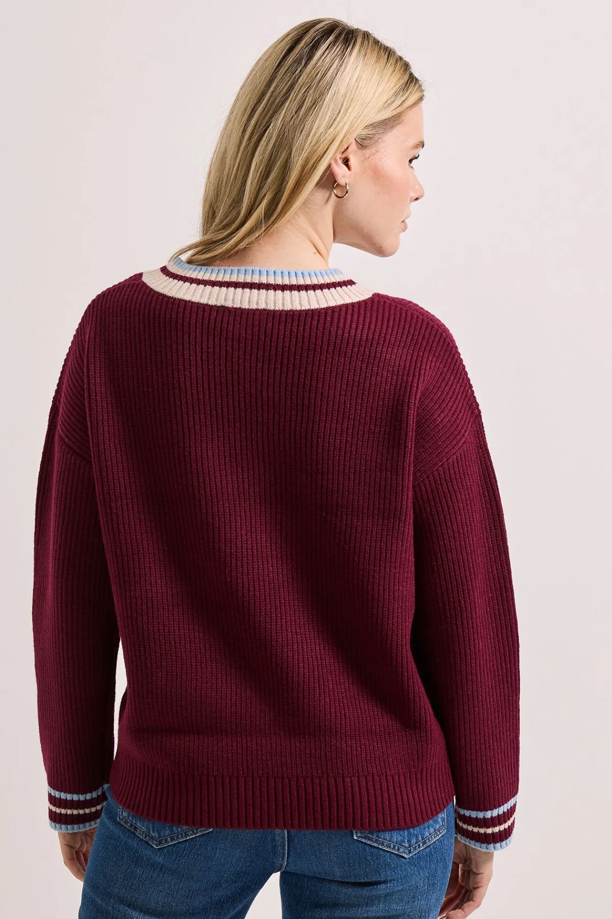 Dorothy Perkins synthétiquell Cricket à Détails Contrastés<Femme Pulls Et Gilets|Toutes Les Mailles