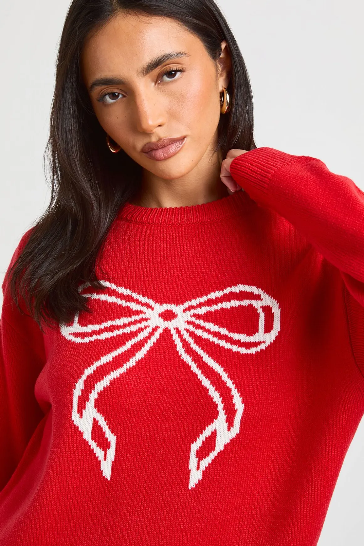 Synthétiquell De Noël À Motif Nœud
