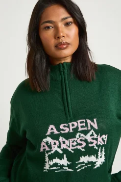 synthétiquell de Noël Plus Aspen Après-Ski Demi-Zip