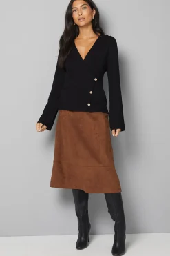 Wallis synthétiquell à Devant Croisé<Femme Pulls Et Gilets|Toutes Les Mailles