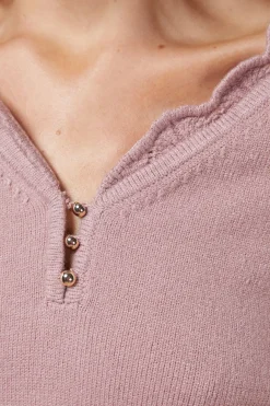 synthétiquell Doux avec Détails Festonnés au Crochet