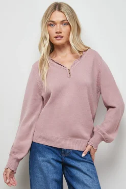 synthétiquell Doux avec Détails Festonnés au Crochet