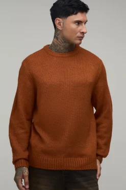 Synthétiquell En Maille Brossée Coupe Ample Décontractée Tall