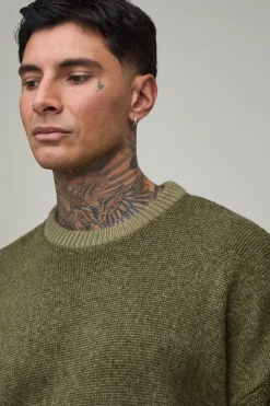 Synthétiquell En Maille Brossée Coupe Ample Pour Homme Grand