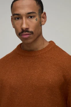 boohooMAN Synthétiquell En Maille Brossée Coupe Décontractée<Homme Maille|Mailles
